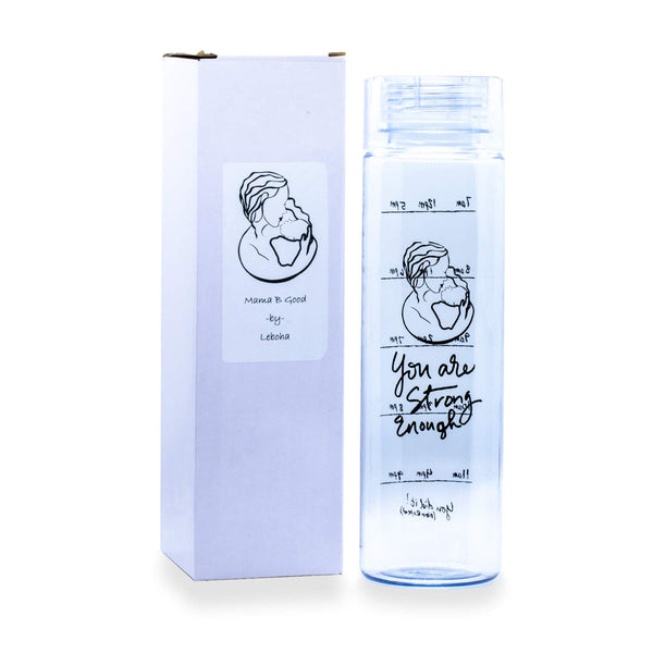 Wide Mouth Pregnancy and Breastfeeding Water Bottle Tracker 32 oz Blue