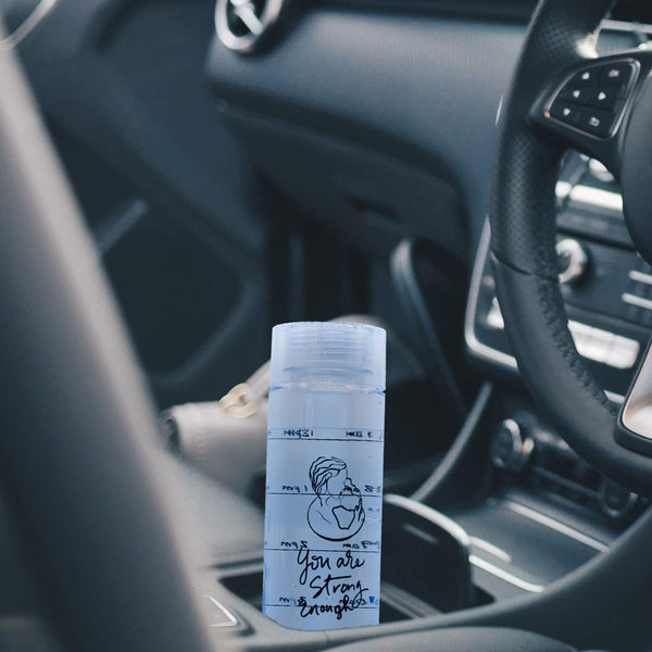 Wide Mouth Pregnancy and Breastfeeding Water Bottle Tracker 32 oz Blue