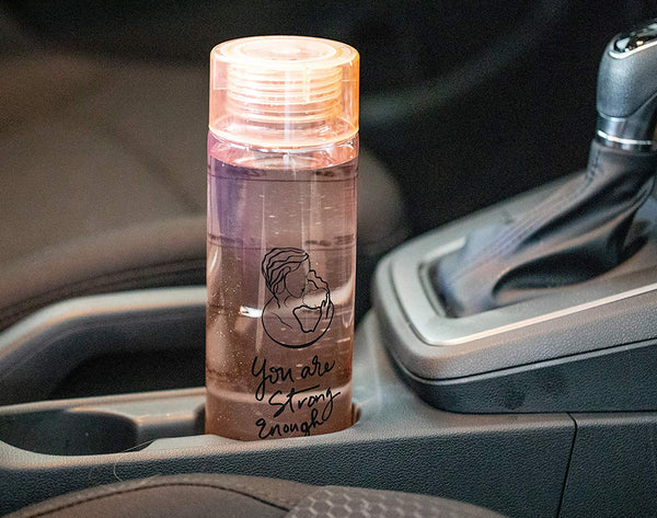 Wide Mouth Pregnancy and Breastfeeding Water Bottle Tracker 32 oz Pink