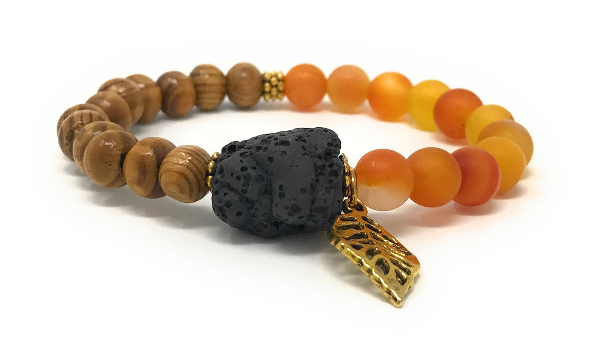 Multi Wood and Lava Rock Essential Oil [Diffuser] Bracelet – Leboha