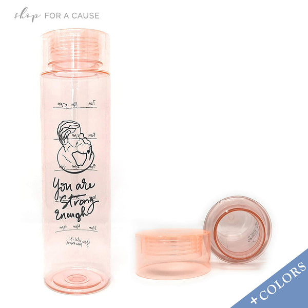 Wide Mouth Pregnancy and Breastfeeding Water Bottle Tracker 32 oz Pink