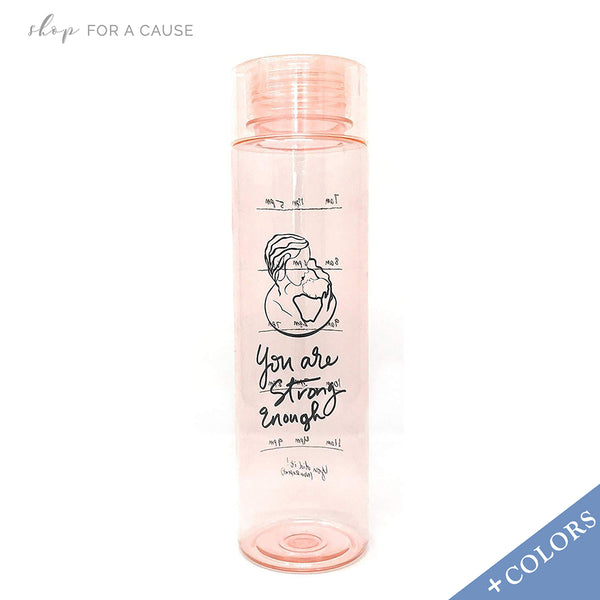 Wide Mouth Pregnancy and Breastfeeding Water Bottle Tracker 32 oz Pink