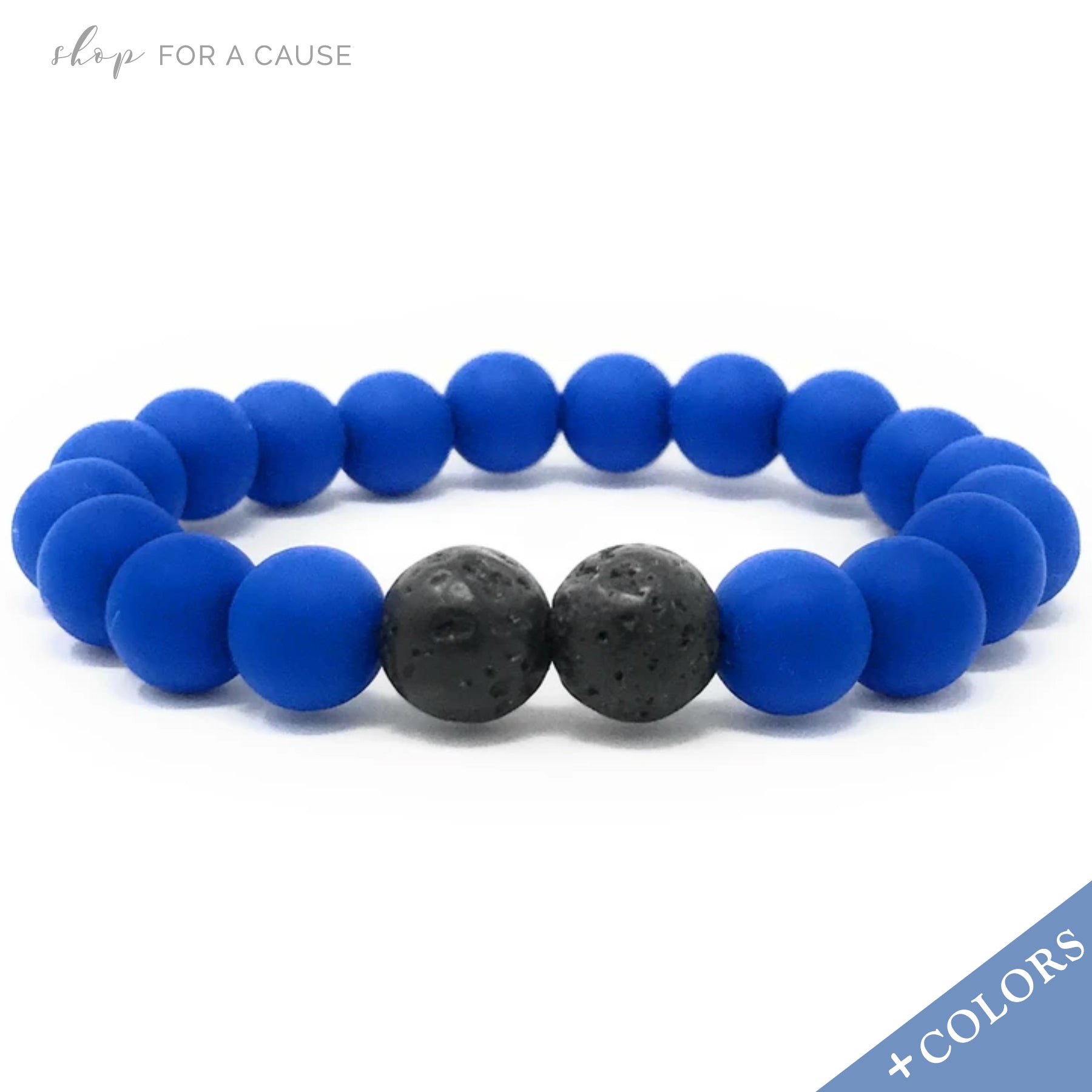 KIDS Lava Rock and Silicone Bead Essential Oil [Diffuser] Bracelet