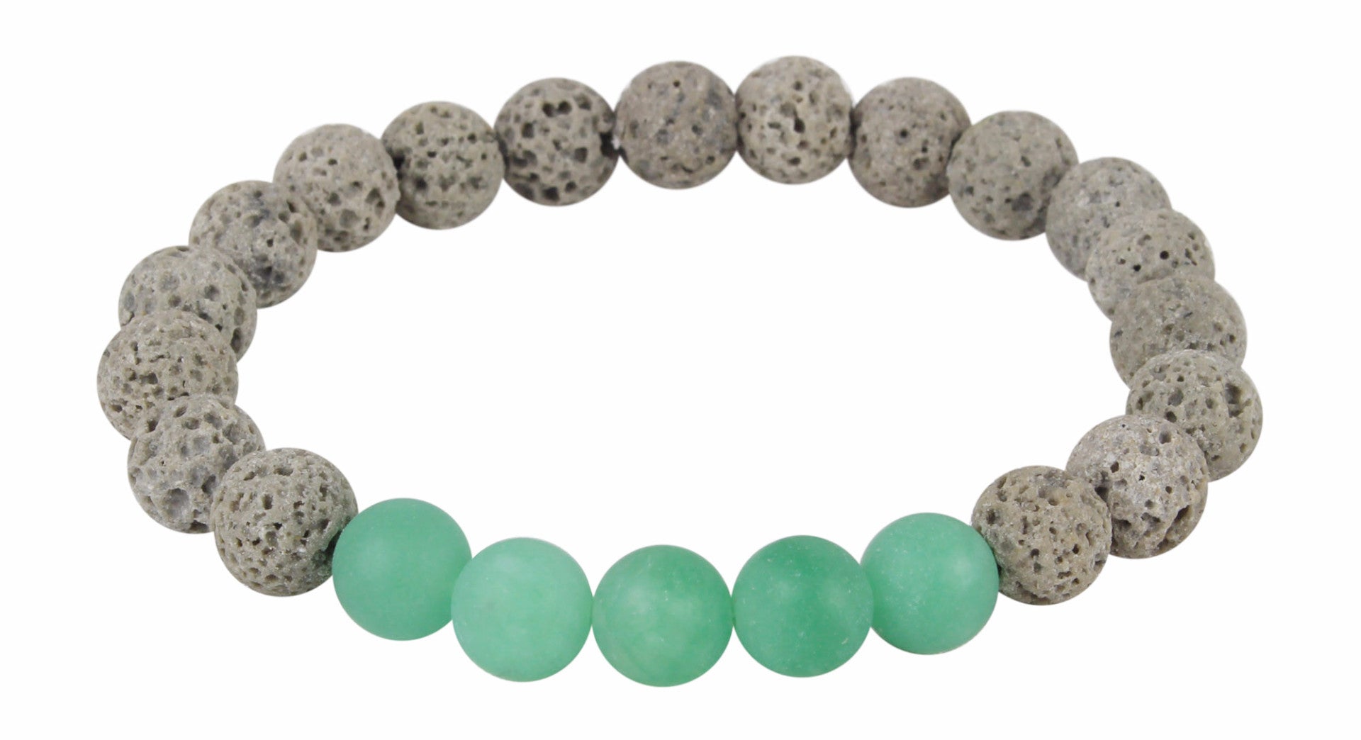 Crystal Bead & Silver Plated Bead Bracelet Kit (Green/Aqua Ombre) –